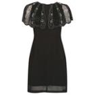 Dorothy Perkins *voulez Vous Black Embellished Dress
