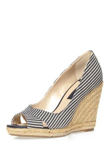 Dorothy Perkins Stripe Peep-toe Wedges