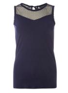 Dorothy Perkins Navy Tie Back Detail Shell Top