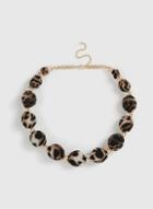 Dorothy Perkins Multi Colour Animal Print Bead Necklace