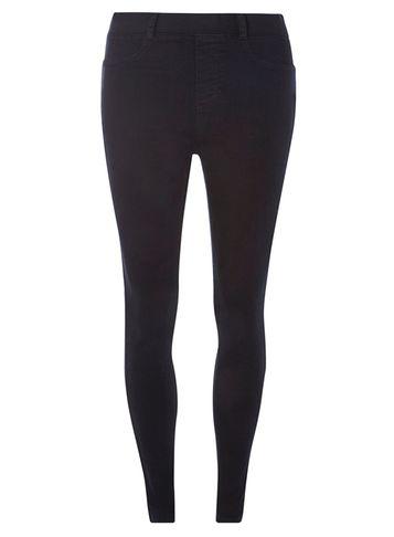 Dorothy Perkins Blue And Black High Waist 'eden' Jeggings