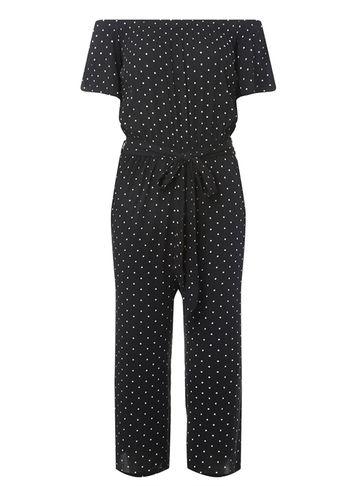Dorothy Perkins Black And White Spot Print Jumpsuit