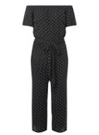 Dorothy Perkins Black And White Spot Print Jumpsuit