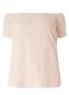 Dorothy Perkins Dp Curve Blush Lace Bardot Top