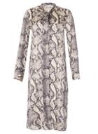 Dorothy Perkins *blue Vanilla Black Snake Print Maxi Shirt