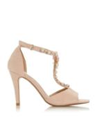 *head Over Heels By Dune Pink Mercedes Ladies Heel Sandals