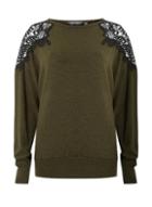 Dorothy Perkins *tall Khaki Lace Batwing Jumper