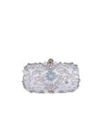 *chi Chi London White Embellished Clutch Bag