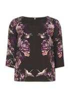 Dorothy Perkins Purple Oriental Top