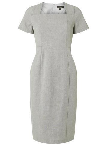 Dorothy Perkins Grey Textured Pencil Dress
