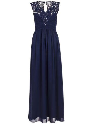 Dorothy Perkins * Quiz Blue Diamante Maxi Dress