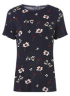 Dorothy Perkins *tall Navy Tape Shoulder T-shirt