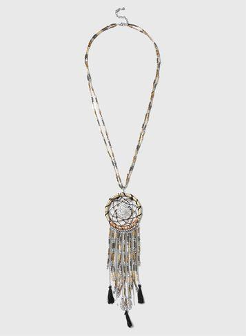 Dorothy Perkins Brown Dream Catcher Necklace