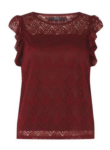 Dorothy Perkins *vero Moda Burgundy Lace Top