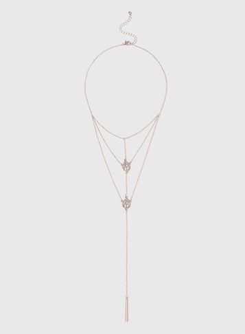 Dorothy Perkins Crystal And Stick Necklace