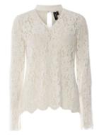 Dorothy Perkins *vero Moda White Lace Choker T-shirt