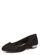 Dorothy Perkins Black 'hula' Glitter Heel Pumps