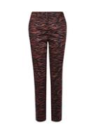 Dorothy Perkins *tall Brown Tiger Print Ankle Grazer Trousers