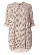 Dorothy Perkins Dp Curve Black And Nude Spot Print Shirt