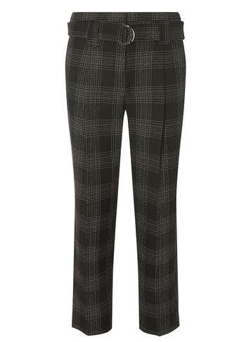 Dorothy Perkins Check D-ring Tapered Trouser