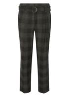 Dorothy Perkins Check D-ring Tapered Trouser