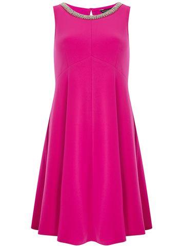 Dorothy Perkins Cerise Embellished Dress