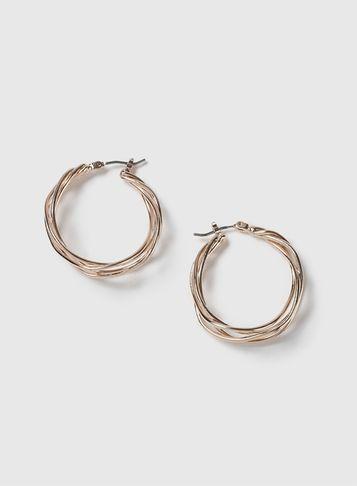 Dorothy Perkins Twisted Hoop Earrings