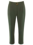 Dorothy Perkins Petite Khaki Crepe Trousers