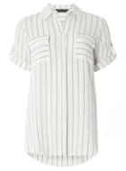 Dorothy Perkins Ivory Stripe Longline Shirt