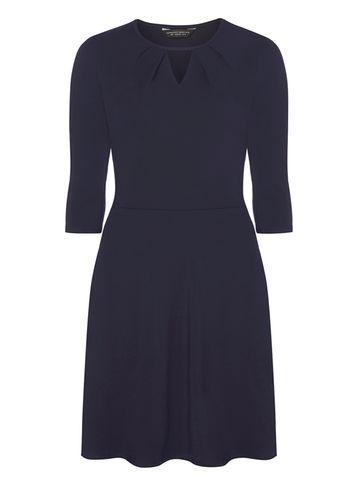 Dorothy Perkins Navy Keyhole Skater Dress