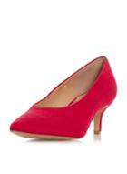 Dorothy Perkins *head Over Heels Red Amandi Mid Heel Court Shoes