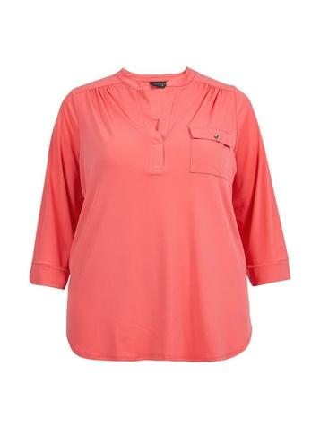 Dorothy Perkins *dp Curve Red Interlock Twist Yarn Shirt