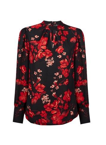 Dorothy Perkins Red Floral Print Honey Top