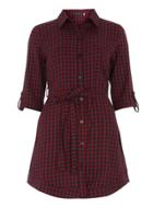 Dorothy Perkins Tenki *belted Check Shirt Dress