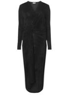 Dorothy Perkins *vila Black Tie Waist Midi Wrap Dress