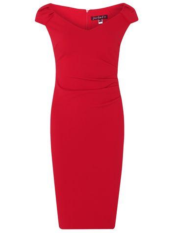Dorothy Perkins *scarlet B Red Winter Rebecca Bodycon Dress