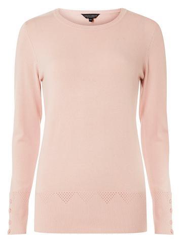 Dorothy Perkins Blush Detail Cuff Jumper