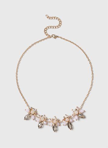Dorothy Perkins Facet Flower Necklace