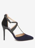 Dorothy Perkins Navy 'gloria' T-bar Court Shoes