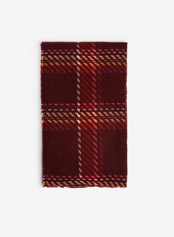 Dorothy Perkins Burgundy Gradient Check Scarf