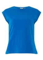 Dorothy Perkins Petite Cobalt Roll Sleeve T-shirt