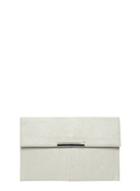 Dorothy Perkins Grey Faux Suede Tab Clutch Bag
