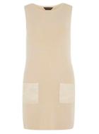 Dorothy Perkins Nude Suede Pocket Tunic