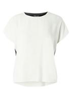 Dorothy Perkins Ivory Woven Insert Tee