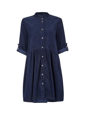 *only Navy Cord Shirt Dress