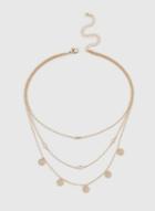 Dorothy Perkins Gold Layered Coin Choker Necklace