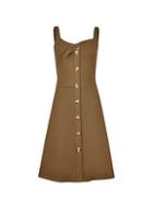Dorothy Perkins Khaki Button Camisole Dress