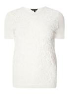 Dorothy Perkins Ivory Lace Front T-shirt