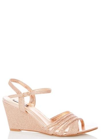 *quiz Rose Gold Wedge Sandals
