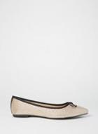 Dorothy Perkins Gold Textured Penny Pumps